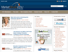 Tablet Screenshot of marketdrivenedu.com